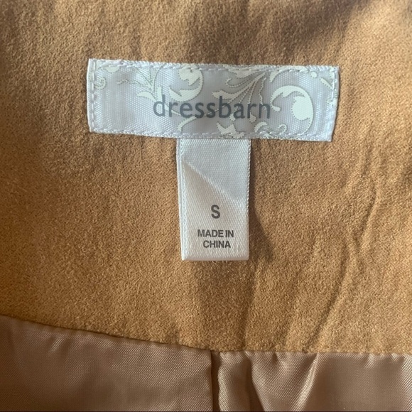 Dressbarn Faux Suede Full ZIP Jacket Size Small - Picture 4 of 9